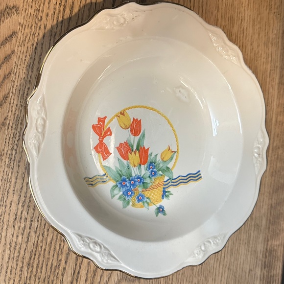 Homer Laughlin Virginia Rose bowls (2) see pics E45 N8 E44 N8 - Picture 6 of 9